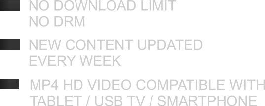 NEW CONTENT UPDATED EVERY WEEK MP4 HD VIDEO COMPATIBLE WITH TABLET / USB TV / SMARTPHONE NO DOWNLOAD LIMIT NO DRM